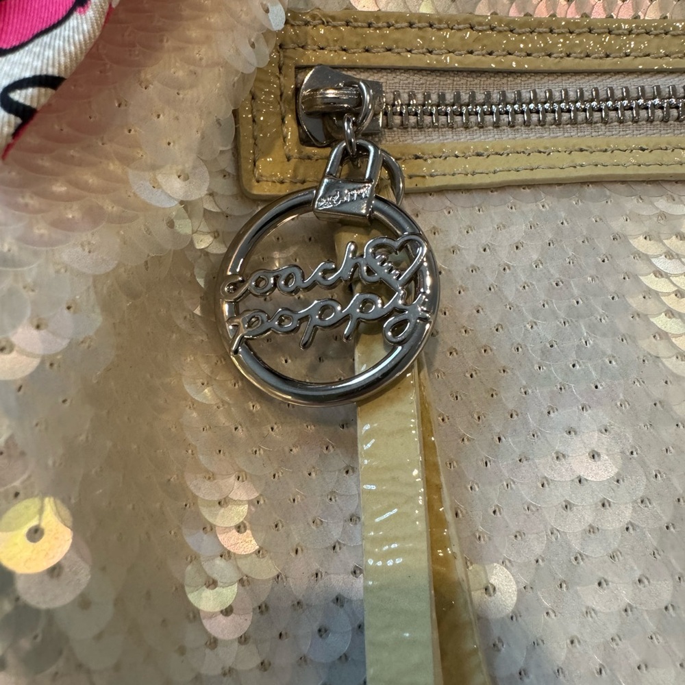 Coach Sequin Tote with Pink Accents - Picture 4 of 7